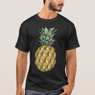 fruitful pineapple smile face green yellow fruit h T-Shirt