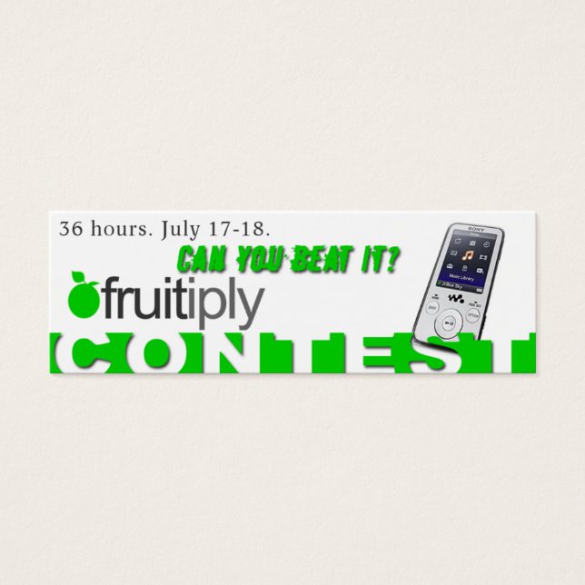 Fruitiply Contest (Front)