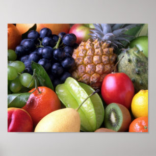 fruits-82524 fruits sweet fruit exotic pineapple P Poster