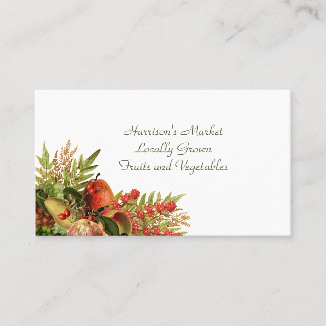 Fruits and Berries Business Card (Front)