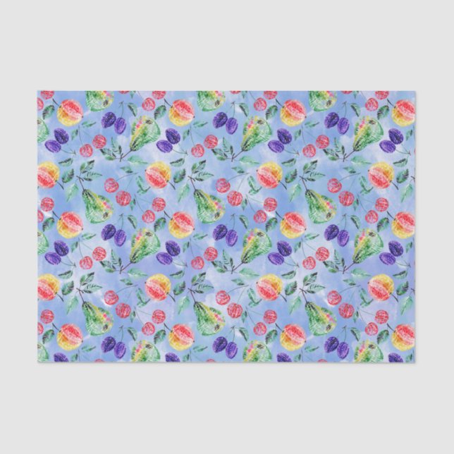 Fruits and berries. tissue paper (Front)