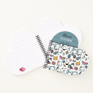 Fruits and cats notebook