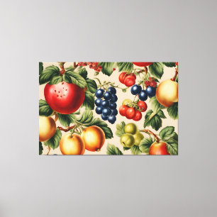 Fruits and Flowers from Luxury Italian Garden Canvas Print