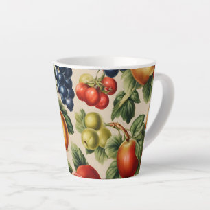 Fruits and Flowers from Luxury Italian Garden Latte Mug