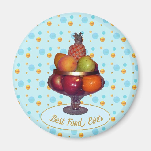 Fruits and Polka Dots Magnet (Front)