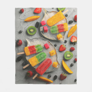 Fruits And Vegetables Fleece Blanket