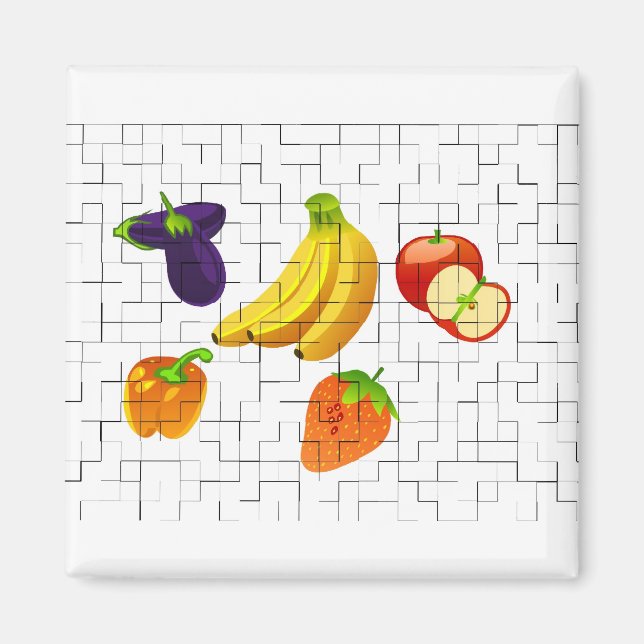 Fruits and Vegetables Magnet (Front)