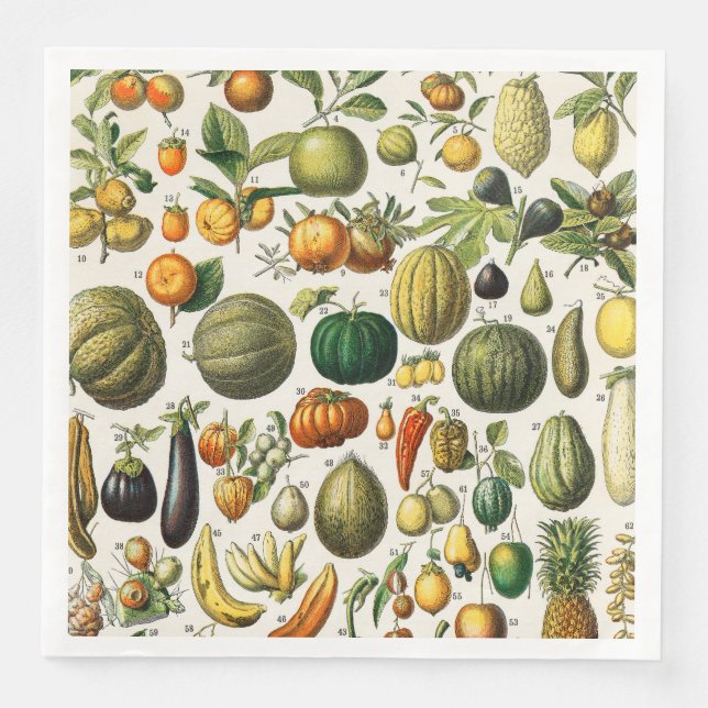 Fruits and Vegetables  Napkin (Front)
