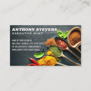 Fruits and Vegetables on Table Business Card