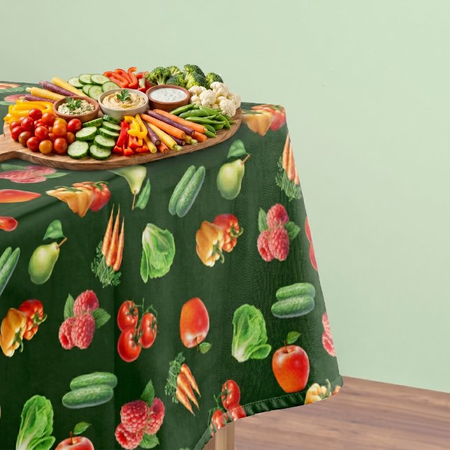 Fruits and Vegetables Pattern Tablecloth (Creator Uploaded)