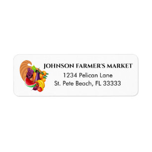 Fruits and Vegetables Produce Store Return Address