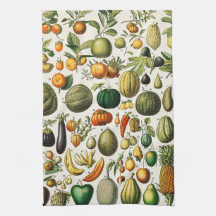 Fruits and Vegetables Tea Towel