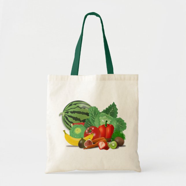 Fruits and vegetables tote bag (Front)