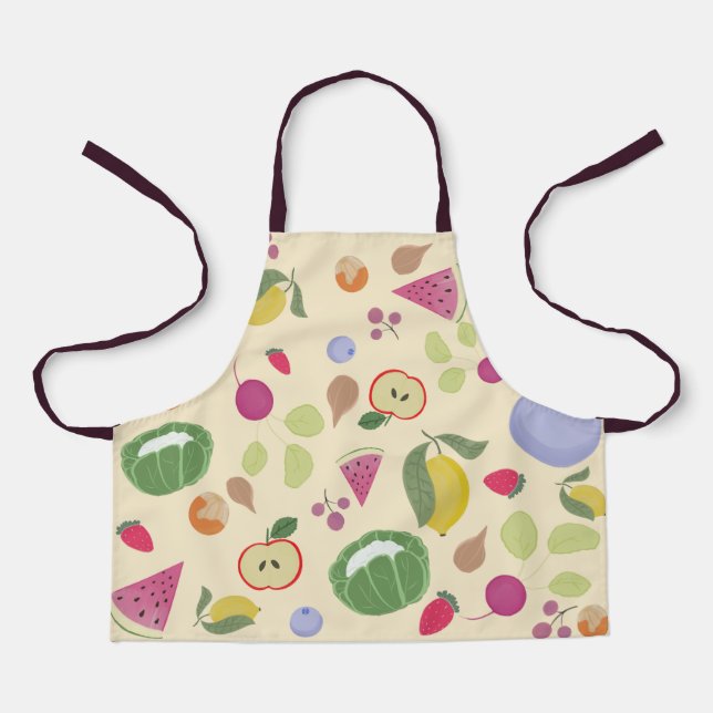 fruits and veggies Apron (Front)