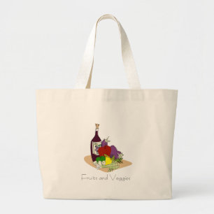 Fruits and Veggies Grocery Tote