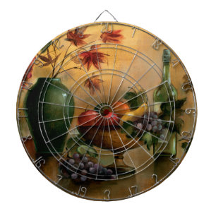 Fruits and Wine with Autumn Hues Dartboard
