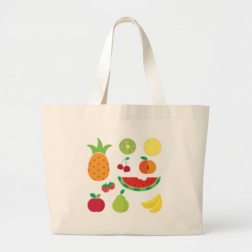 Fruit Tote Bags, Fruit Canvas Bags