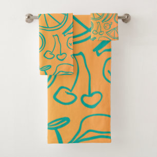 Fruits Bath Towel Set