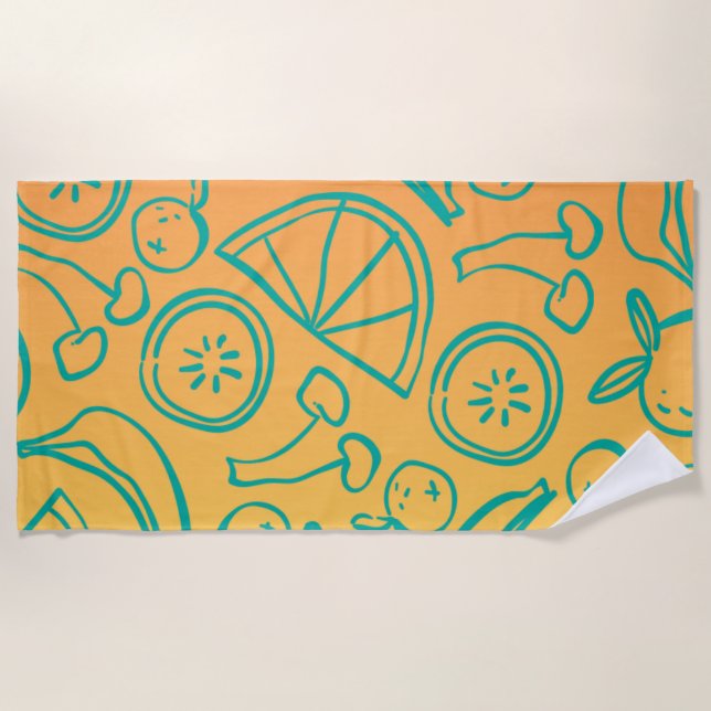 Fruits Beach Towel (Front)