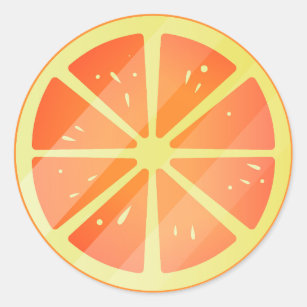 Fruits Classic Round Sticker