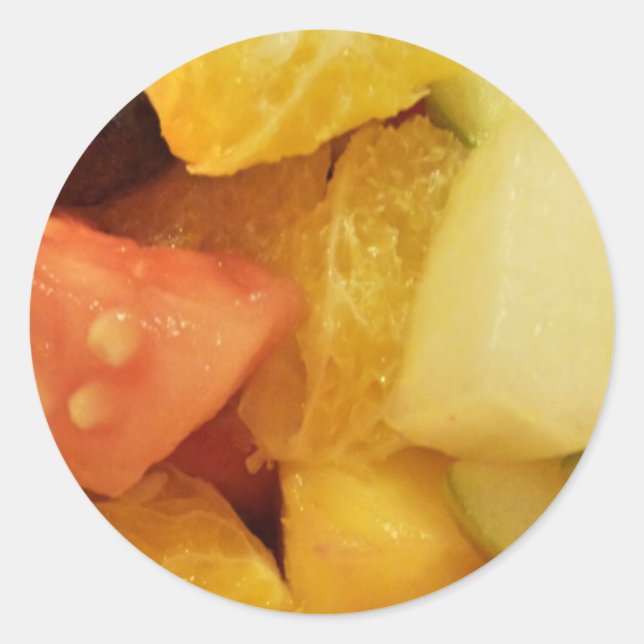 Fruits Classic Round Sticker (Front)