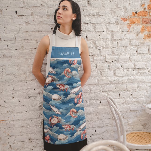 Fruits de Mer Personalised Apron (Creator Uploaded)