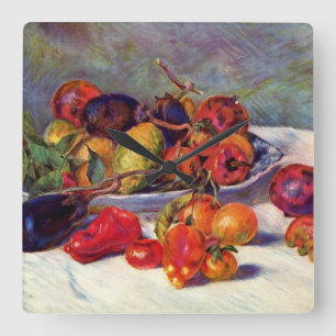 Fruits du Midi Square Wall Clock