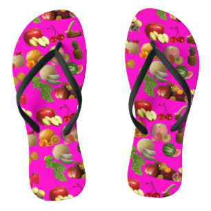 Fruits flip flops