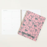 Fruits & Flowers Pattern Blooms Floral Pink CUSTOM Planner<br><div class="desc">Hello! I hope you like this original artwork design. Add your own text,  change the colours or fonts to personalise it. Check my shop for more designs. If you'd like something custom please let me know.</div>