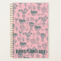 Fruits & Flowers Pattern Blooms Floral Pink CUSTOM
