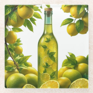 Fruits fusion glass coaster