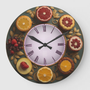 Fruits Large Clock