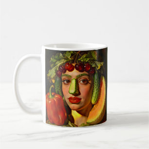 Fruits of Expression – A Surreal Portrait Coffee Mug