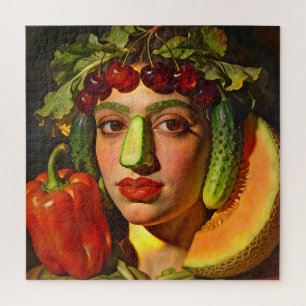 Fruits of Expression – A Surreal Portrait Jigsaw Puzzle