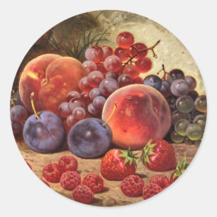 Fruits of Summer Classic Round Sticker