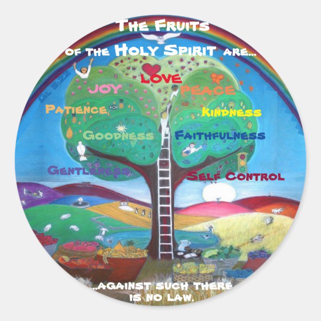 Fruits of the Holy Spirit Stickers (Front)