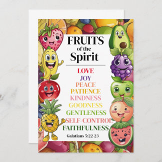 Fruits of The Spirit Advice Card