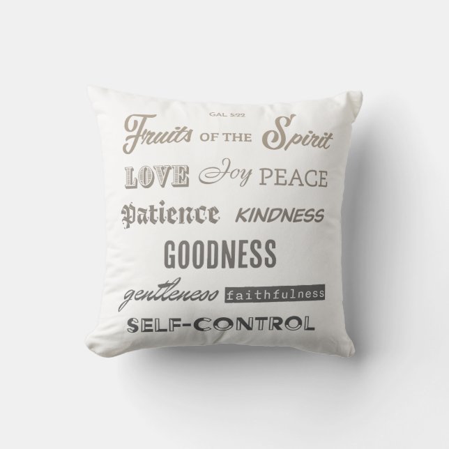 Fruits of the Spirit Cushion (Front)