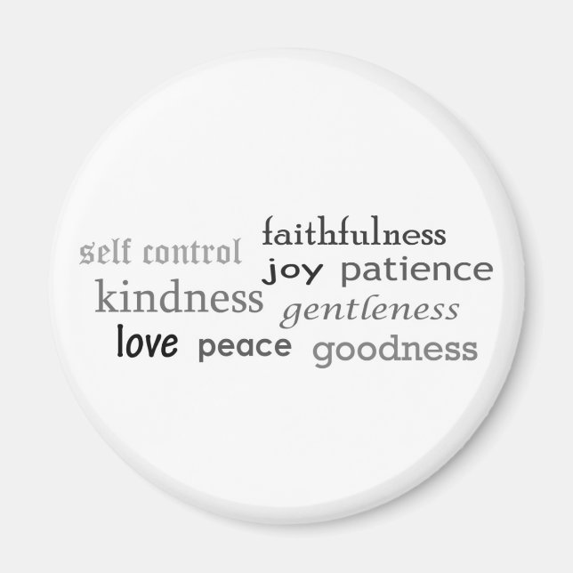 Fruits of the Spirit, Galatians 5:22-23 Magnet (Front)
