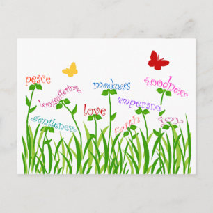 Fruits of the Spirit garden products Postcard