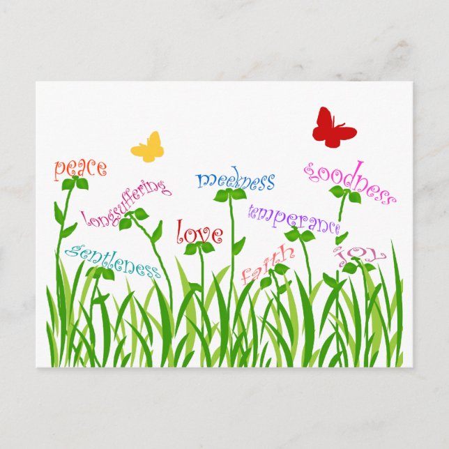 Fruits of the Spirit garden products Postcard (Front)