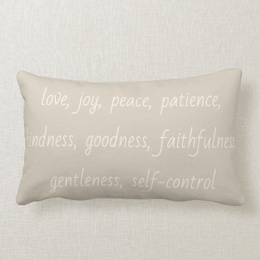 Image of Fruits of the Spirit Lumbar Throw Pillow