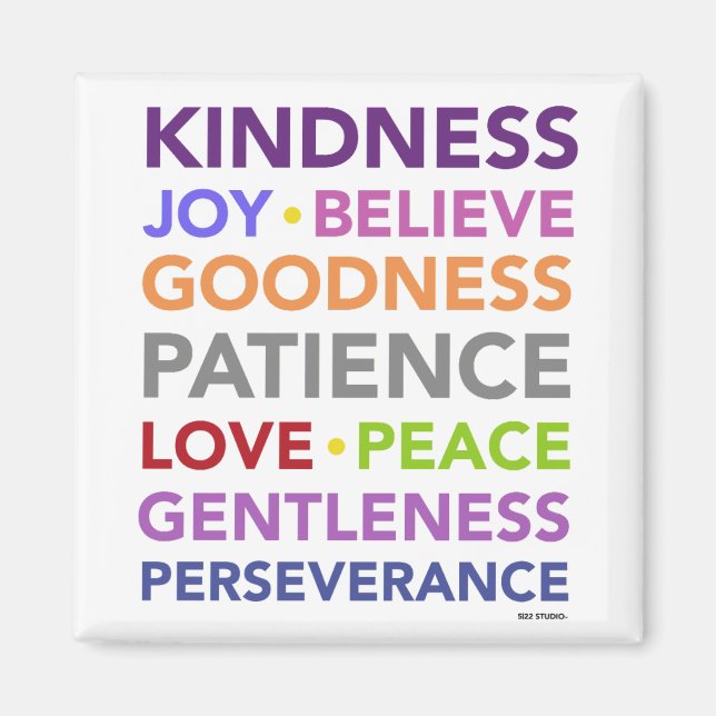 Fruits of the Spirit Magnet (Front)