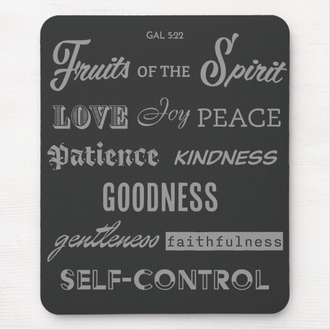 Fruits of the Spirit Mouse Mat (Front)