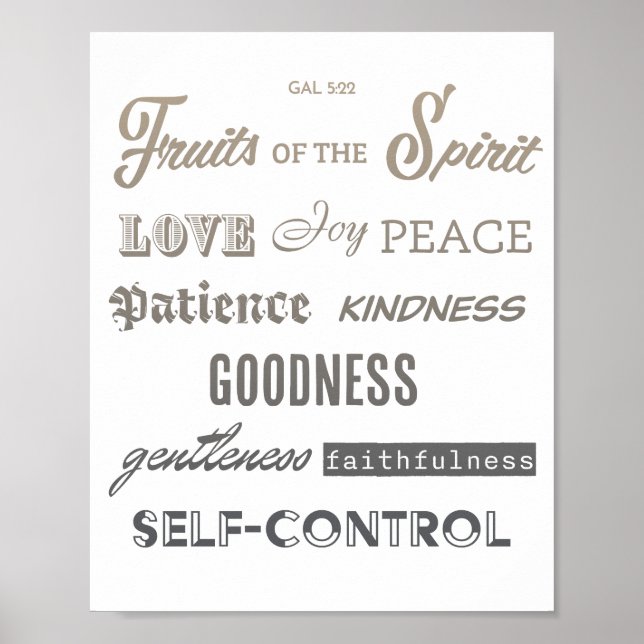 Fruits of the Spirit  Poster (Front)