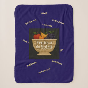 Fruits of the Spirit Sherpa Yarn Look Baby Blanket