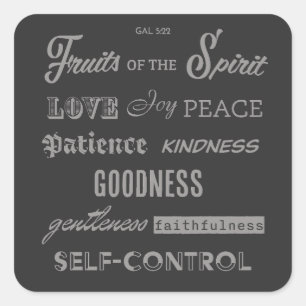 Fruits of the Spirit Square Sticker