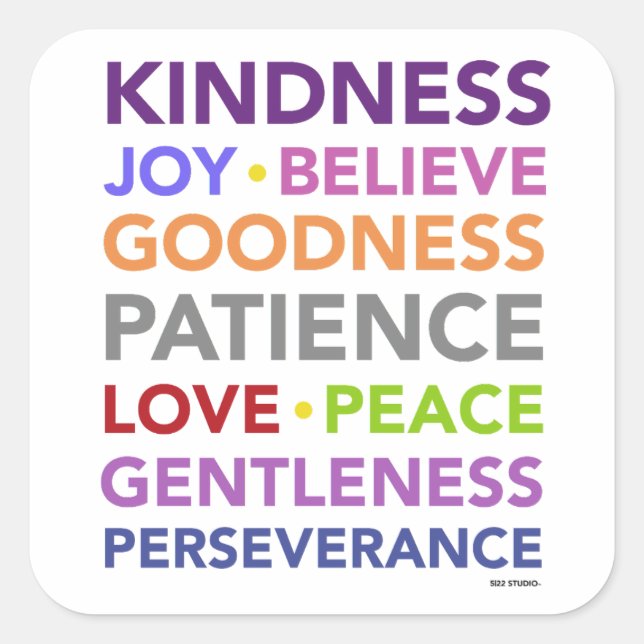 Fruits of the Spirit Sticker (Front)