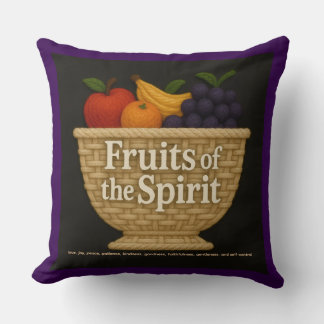 Fruits of the Spirit Yarn Look Pillow