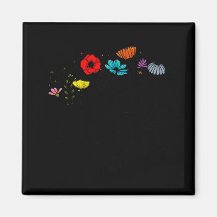 Fruits Of The Srit Galatians 5_22 Colorful Flowers Magnet